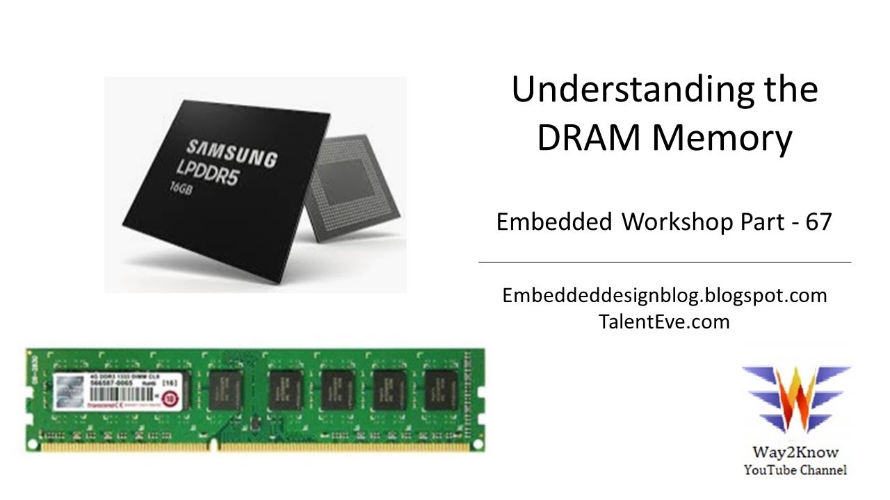 DRAM Memory | Understanding Memory org in SDRAM | DRAM Memory tutorial | Embedded Workshop - Part 67