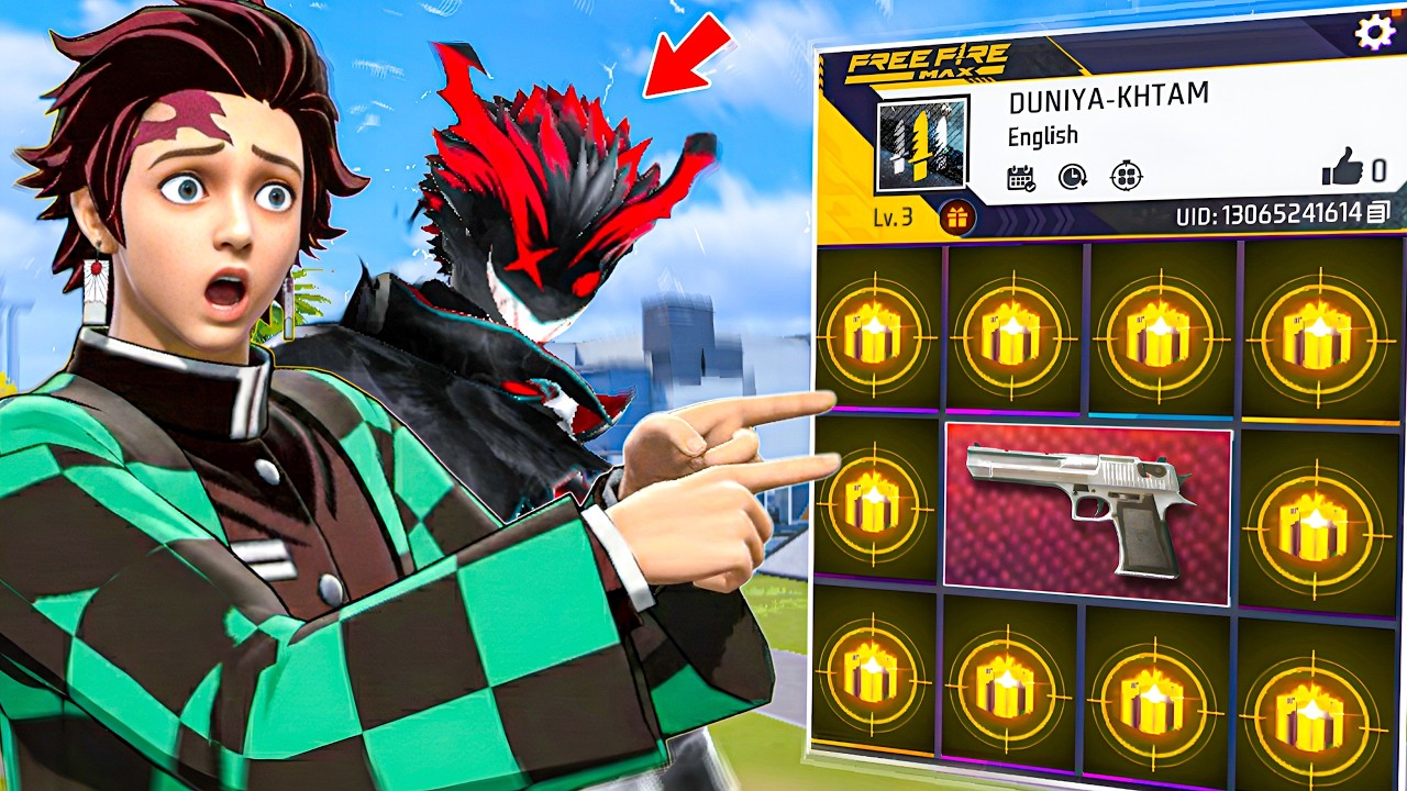 Unlocking *MASTRY FIRE BUTTON* in DESERT EAGLE in Noob ID 😳 for FREE New Bundle 🤯