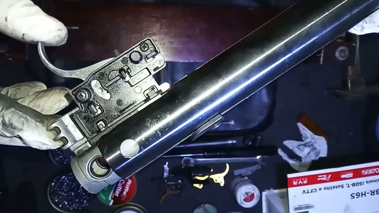 Carabina gamo wisper 5.5mm teste de kit olímpico 35kg pistão 190mm, gatilho customizado(parte 1)