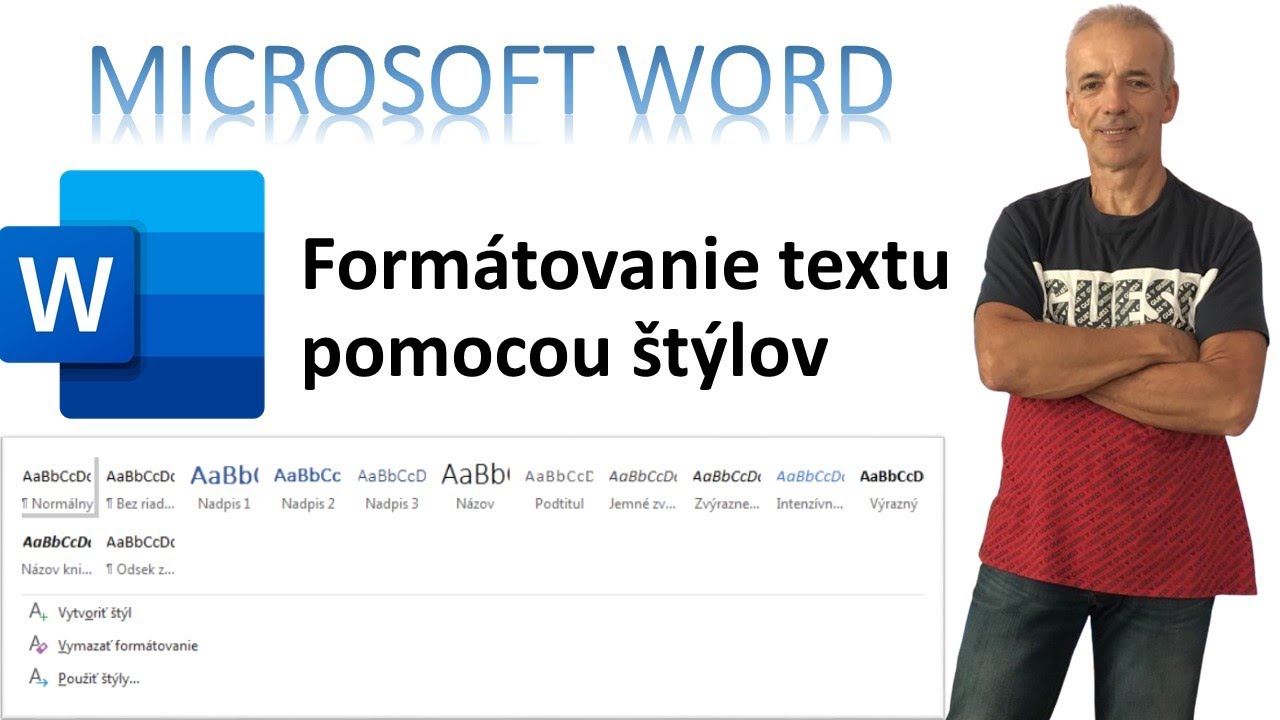 MICROSOFT WORD - Form&aacute;tovanie textu pomocou &scaron;t&yacute;lov