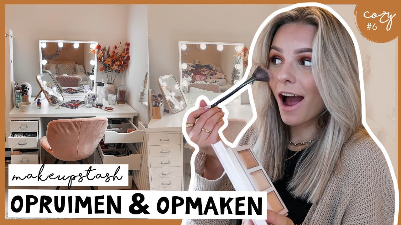 MAKEUPSTASH OPRUIMEN & HERFST MAKEUPLOOK met BUDGET items 🍁
