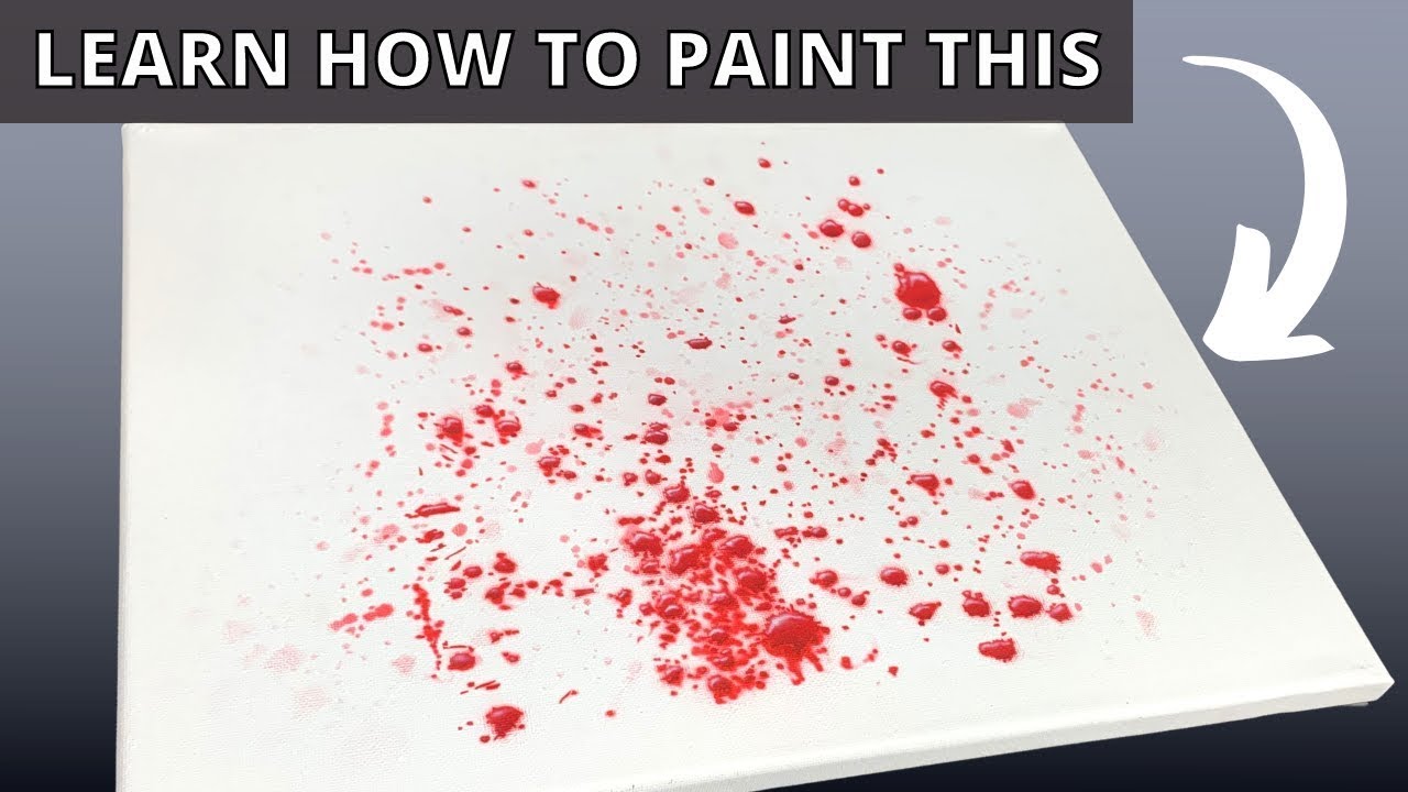 How To Airbrush a Blood Splatter Effect Using a Template