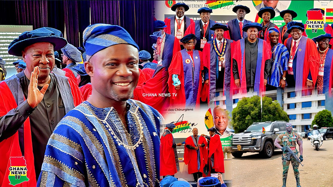 Prz Mahama Happily arrive to Officially open West African College of Surgeons 66Annual conference,AC