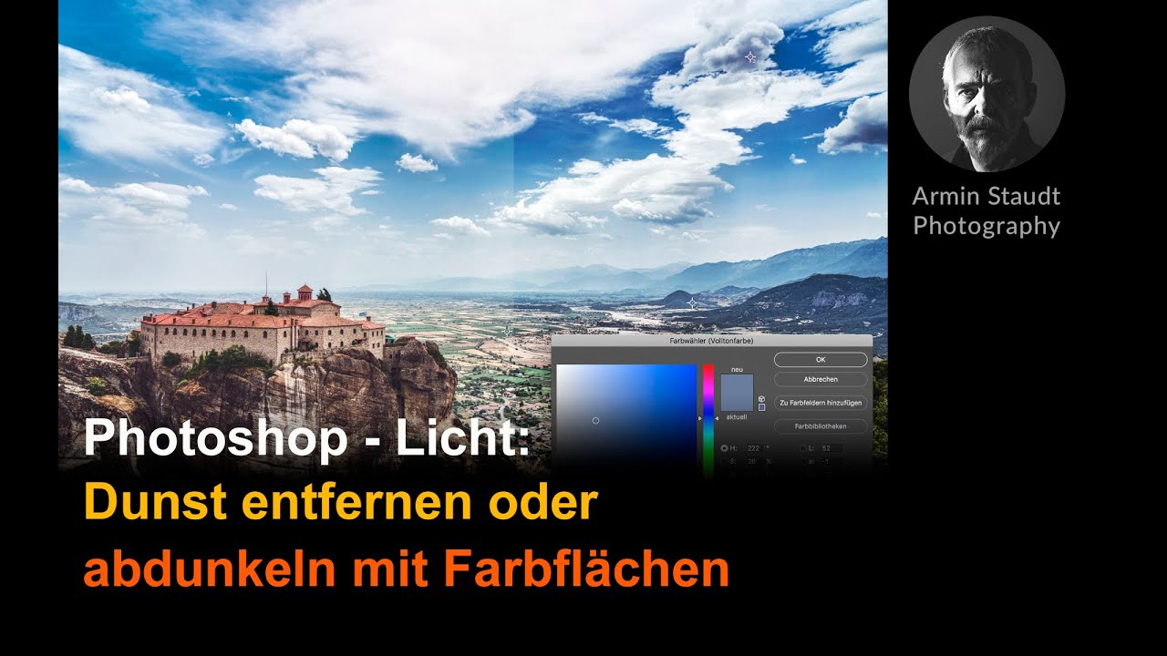 Photoshop - Licht: Dunst entfernen oder abdunkeln mit Farbflächen