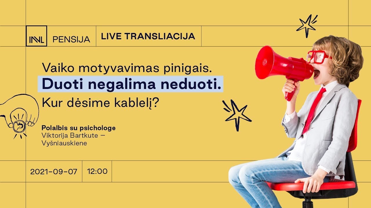 Vaiko motyvavimas pinigais. Duoti negalima neduoti. Kur dėsime kablelį?