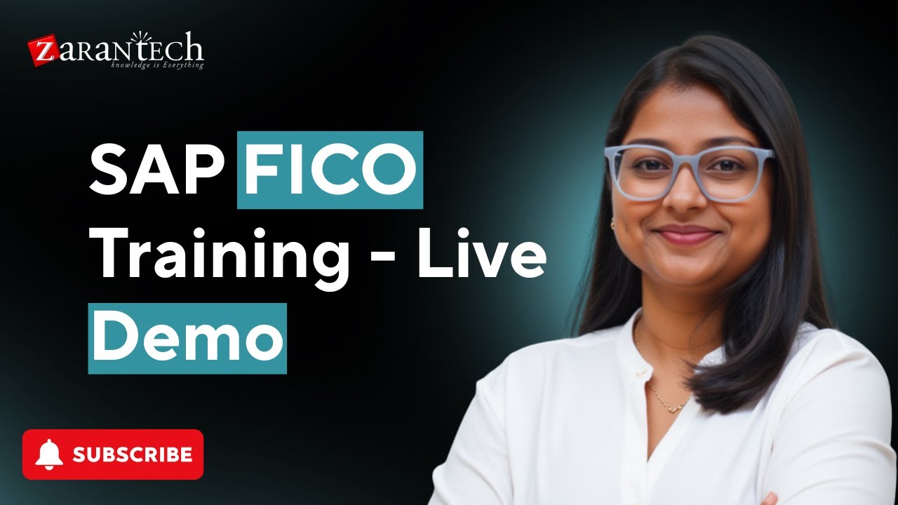 SAP FICO Training - Live Demo | ZaranTech