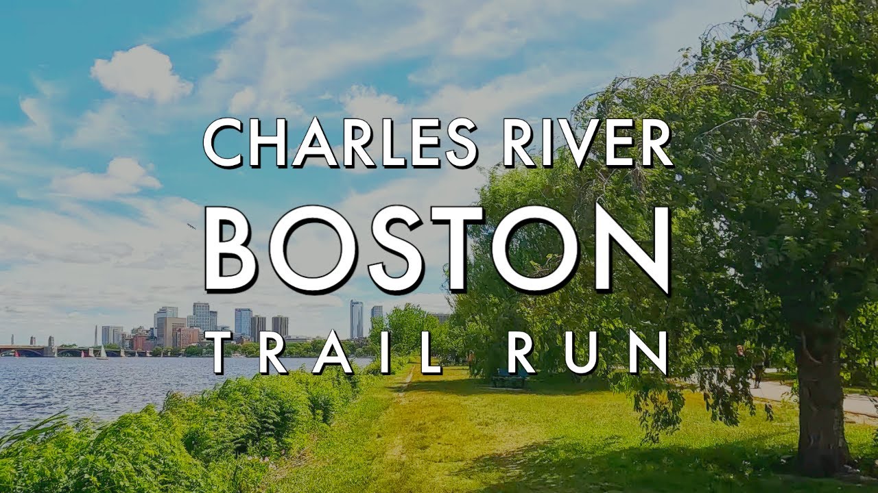 Virtual Running in Boston on the Charles River - Sunny Summer Day Run