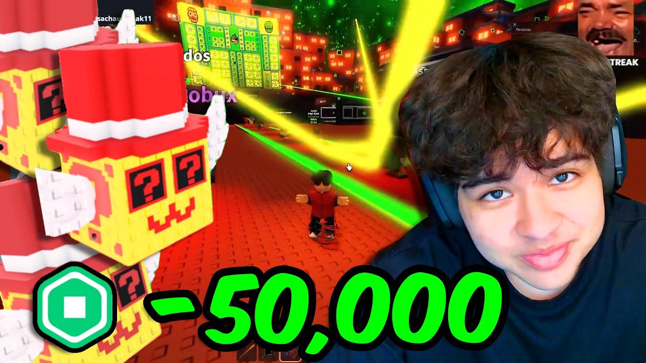 MI PRIMERA VEZ ADMIN ABUSE Y GASTO 50,000 ROBUX EN ROBA UN BRAINROT | SACHAUZUMAKI