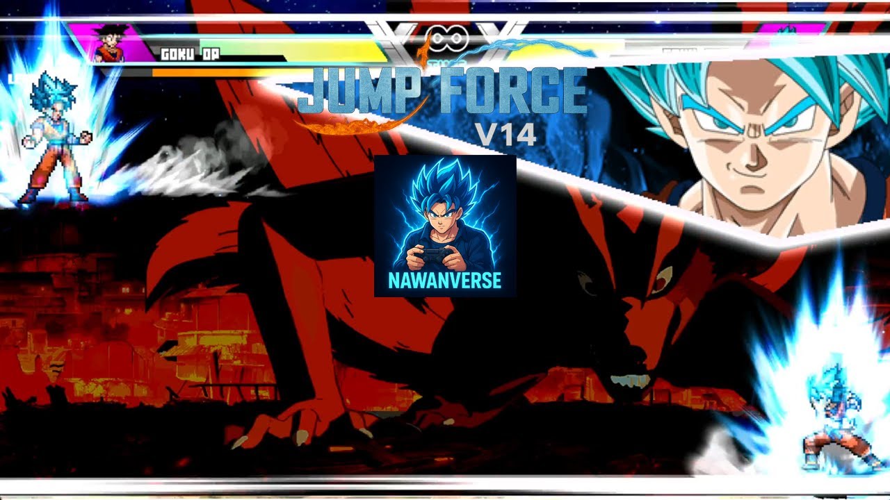 Jump Force Mugen V14 - Anime Battle Terheboh!! 🔥 Goku OP VS Goku SSB - Siapa Paling Kuat!?