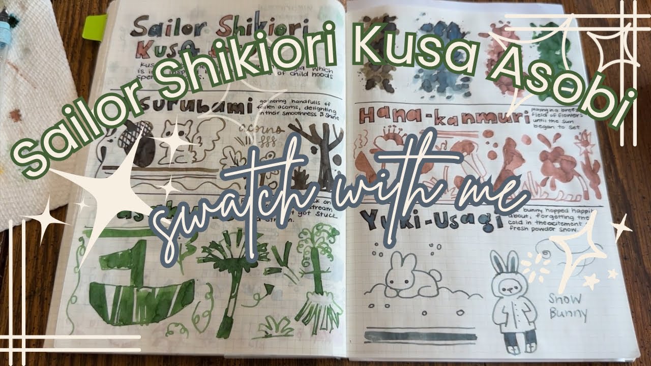 Sailor Ink Haul | Shikiori Kusa Asobi collection | Tsurubami, Hana-kanmuri, sasabane, Yuki-usagi