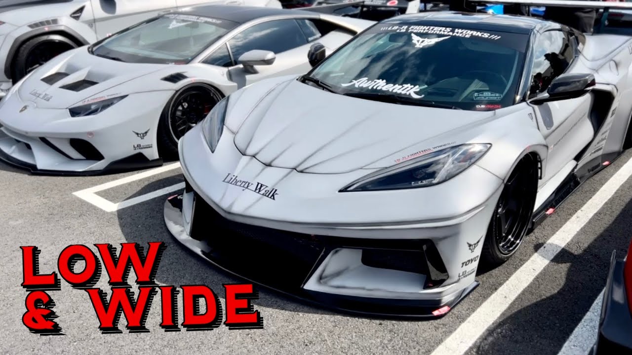 LIBERTY WALK EXOTICS at LTMW | Wide Body Custom | Cars and Coffee | LT Motor Werks 3-4-2023