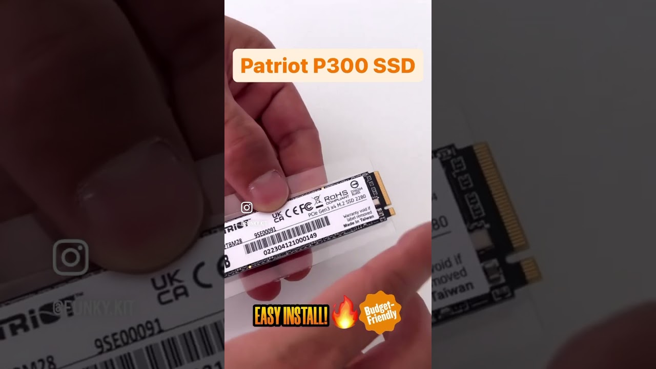 Affordable 2TB M.2 SSD from @patriotviper P300 🔥 #partiot #ssd #2tb #storage #funkykit #unboxing