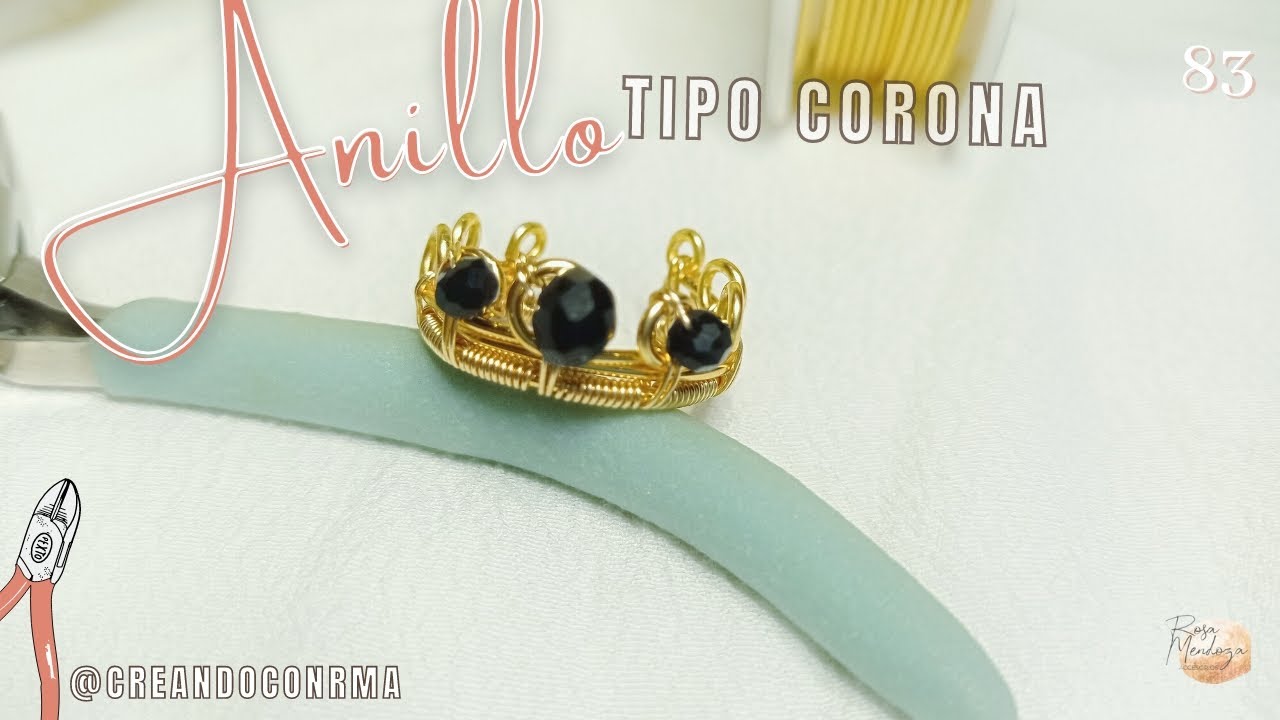 ANILLO TIPO CORONA 👑 Ideas de anillos en Alambrismo