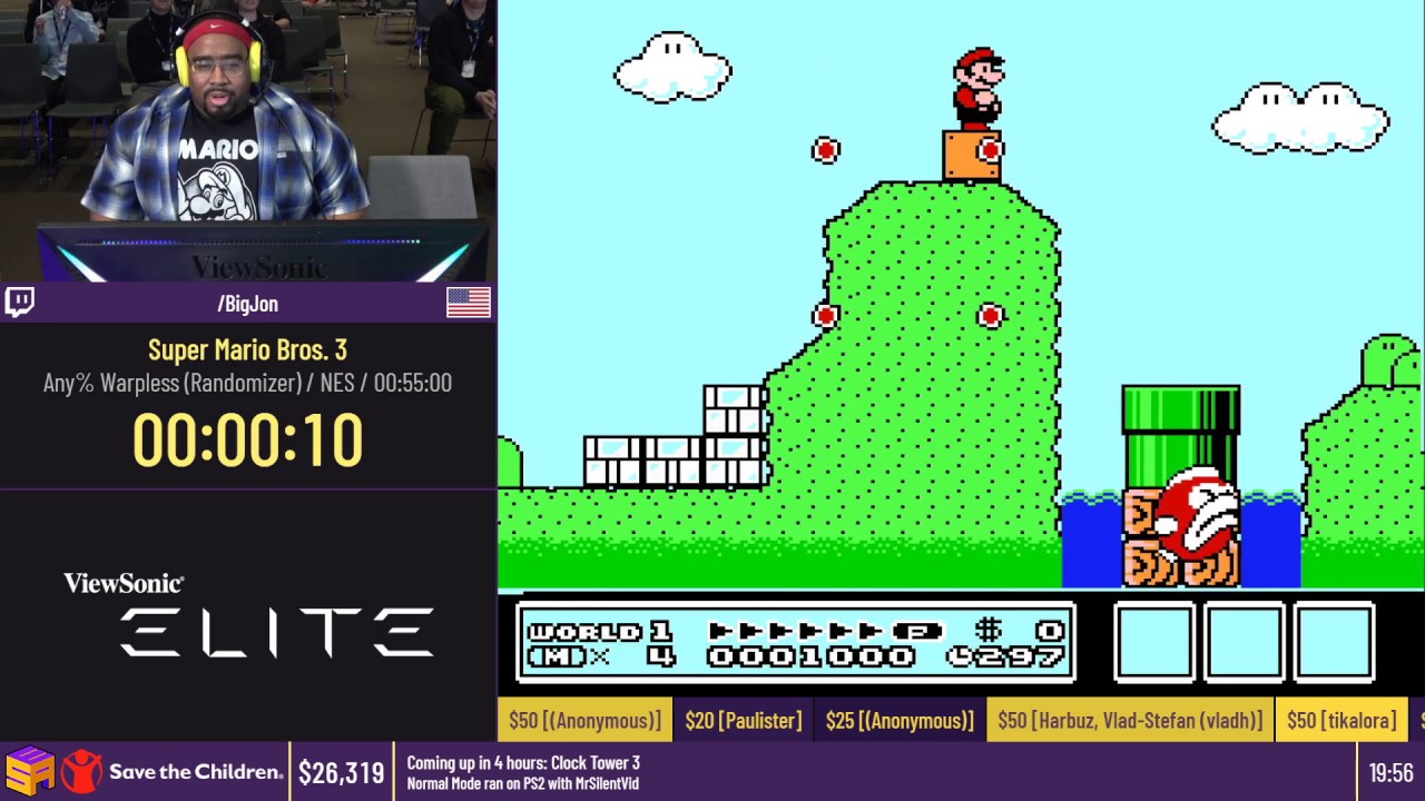 Super Mario Bros. 3 [Any% Warpless (Randomizer)] by BigJon - #ESAWinter20
