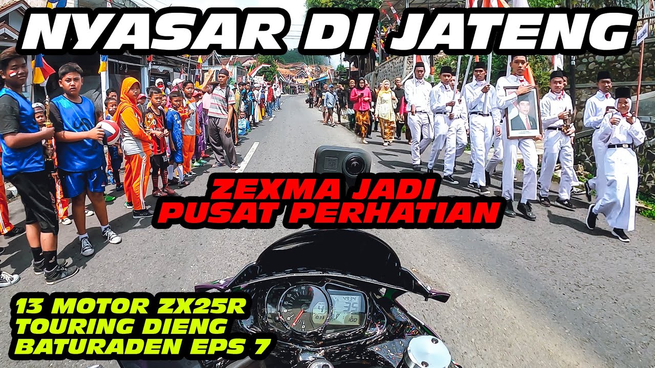 ZX25R ZEXMA // NYASAR DI JATENG LEWAT DESA & BUKIT 😅 // 13 MOTOR ZX25R TOURING DIENG BATURADEN EPS 7