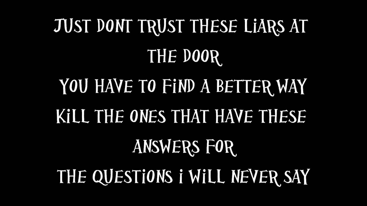 Escape The Fate - My Apocalypse [LYRICS]