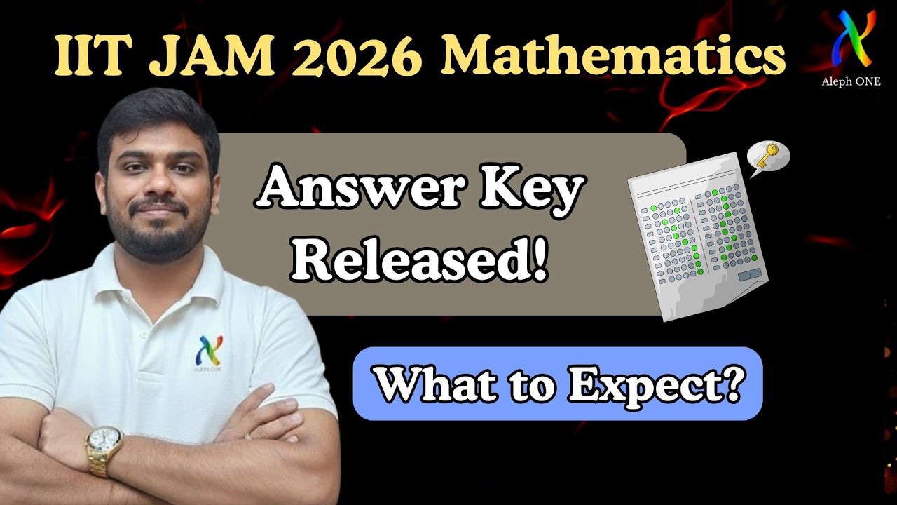 IIT JAM 2026 Answer Key Released | Marks vs Rank Analysis | Aleph ONE