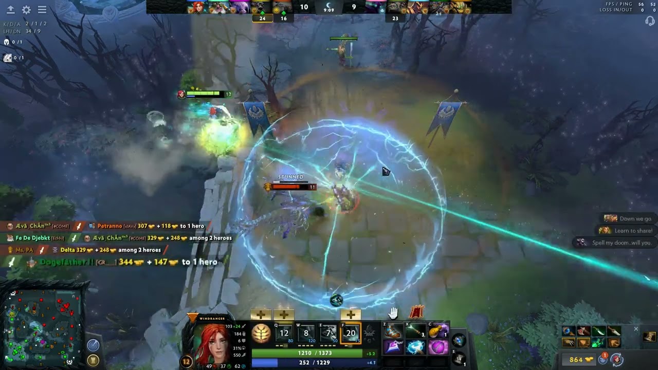 Auto-clip: Kill with low health Wind Ranger new patch 7.33 turbo mode, how to bite Spectre