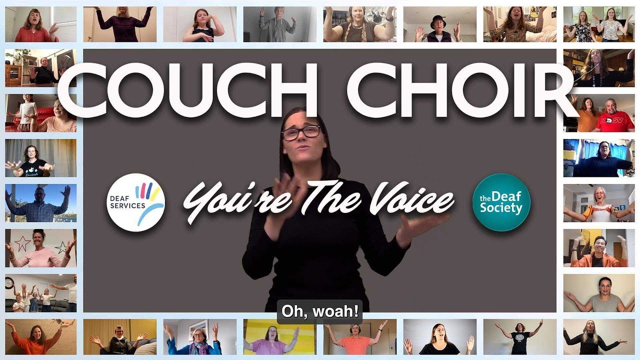 Auslan Couch Choir - You're The Voice