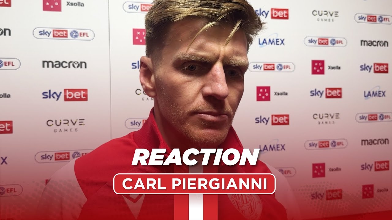 Carl Piergianni's reaction | Stevenage 1-1 Mansfield Town