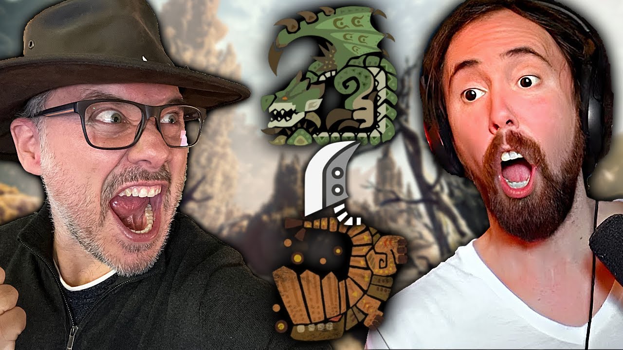 Monster Hunter World - Reacting to Asmongold Hunting Rathian & Barroth [Great Sword]