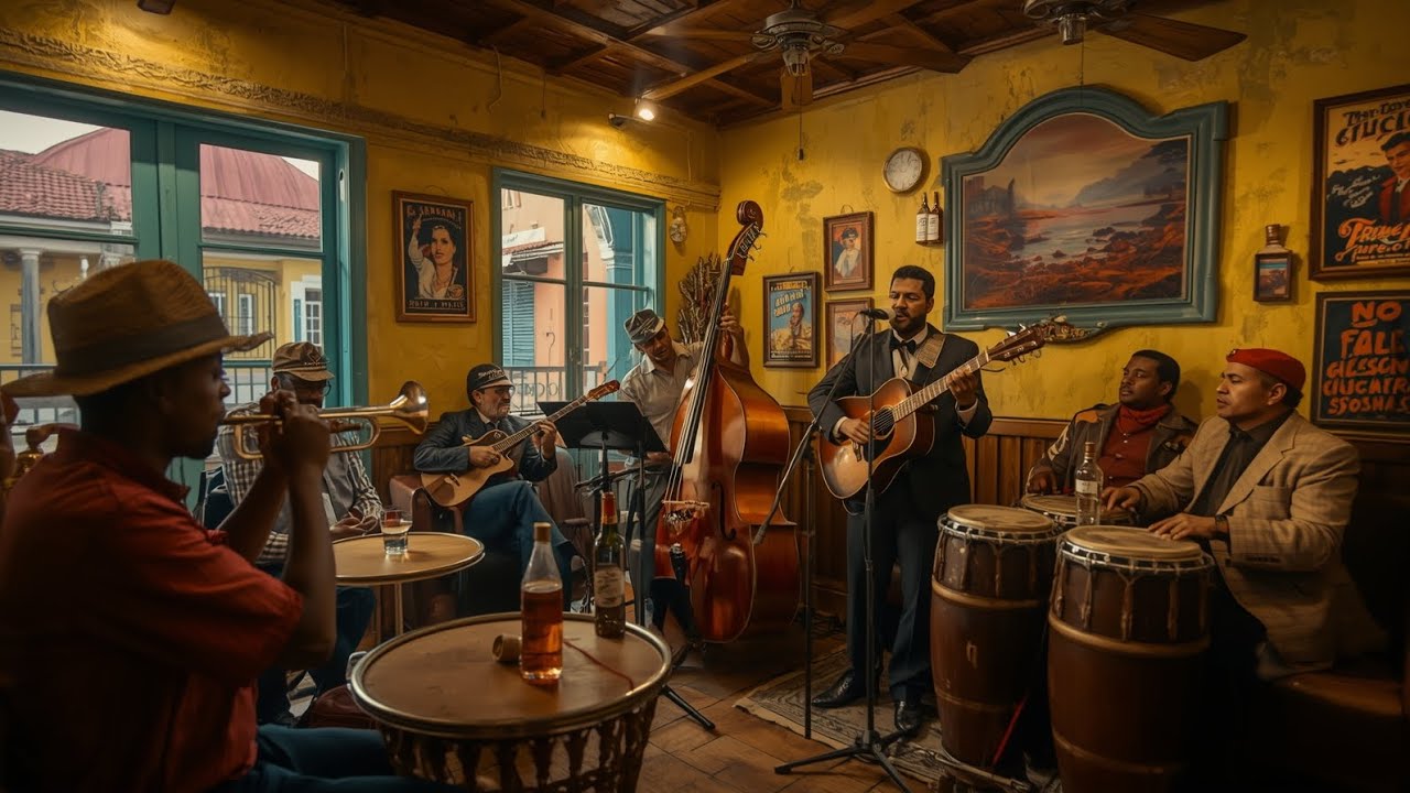 Cozy Cuban Café Ambience ☕ Old Havana Latin Lounge Music