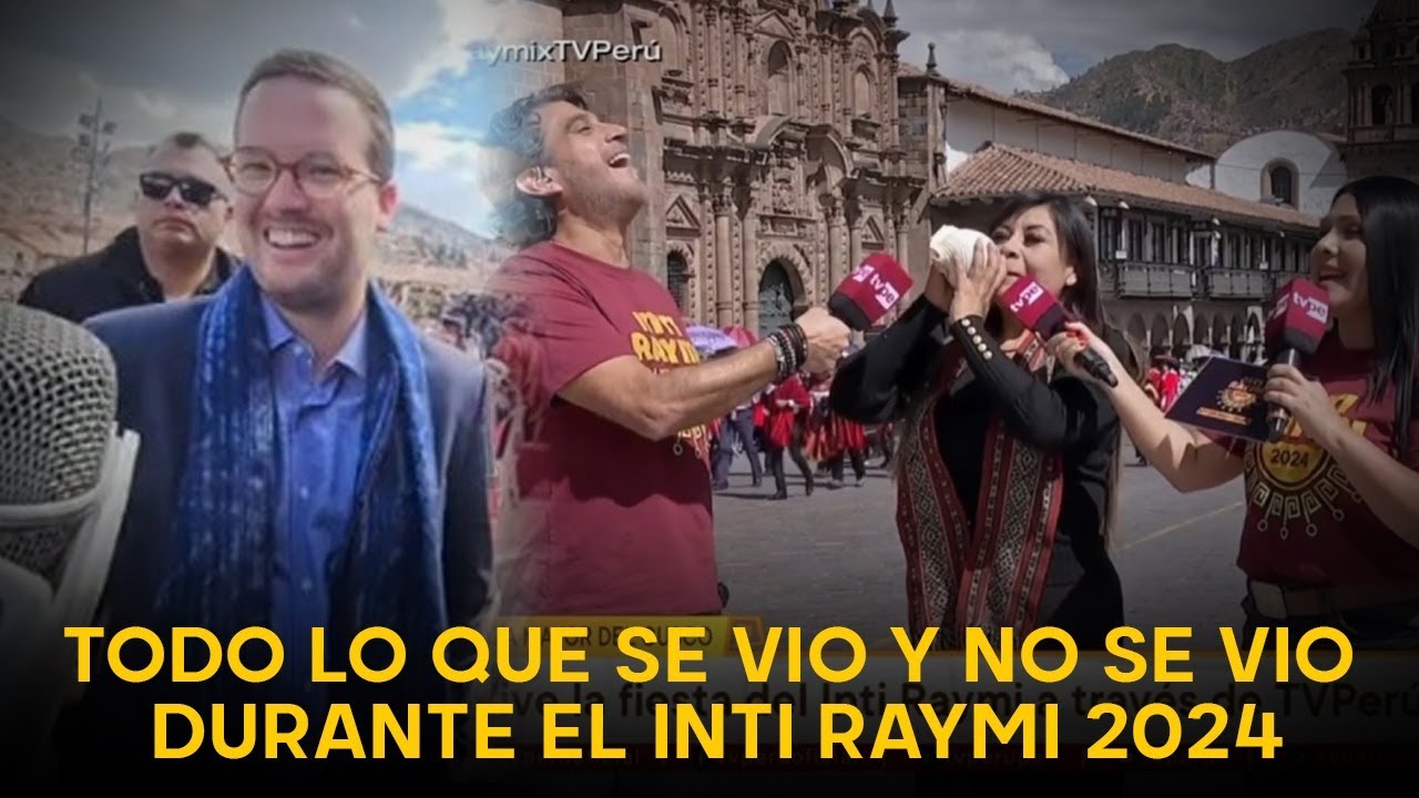 Inti Raymi 2024 deja incómodos momentos a los conductores de TV Perú, congresistas y autoridades