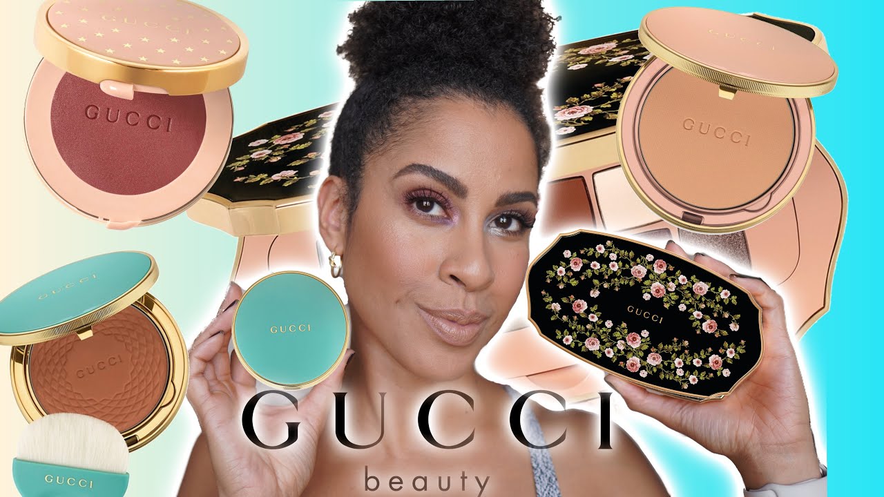 MY GUCCI BEAUTY STASH // Bronzers, Powder, Blush, + Eyeshadow! | Alicia Archer