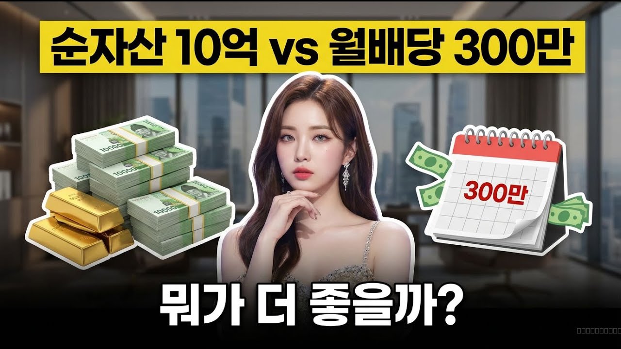 10억짜리 집 vs 월 배당 300만원, 뭐가 더 좋을까? | 경제 애니메이션
