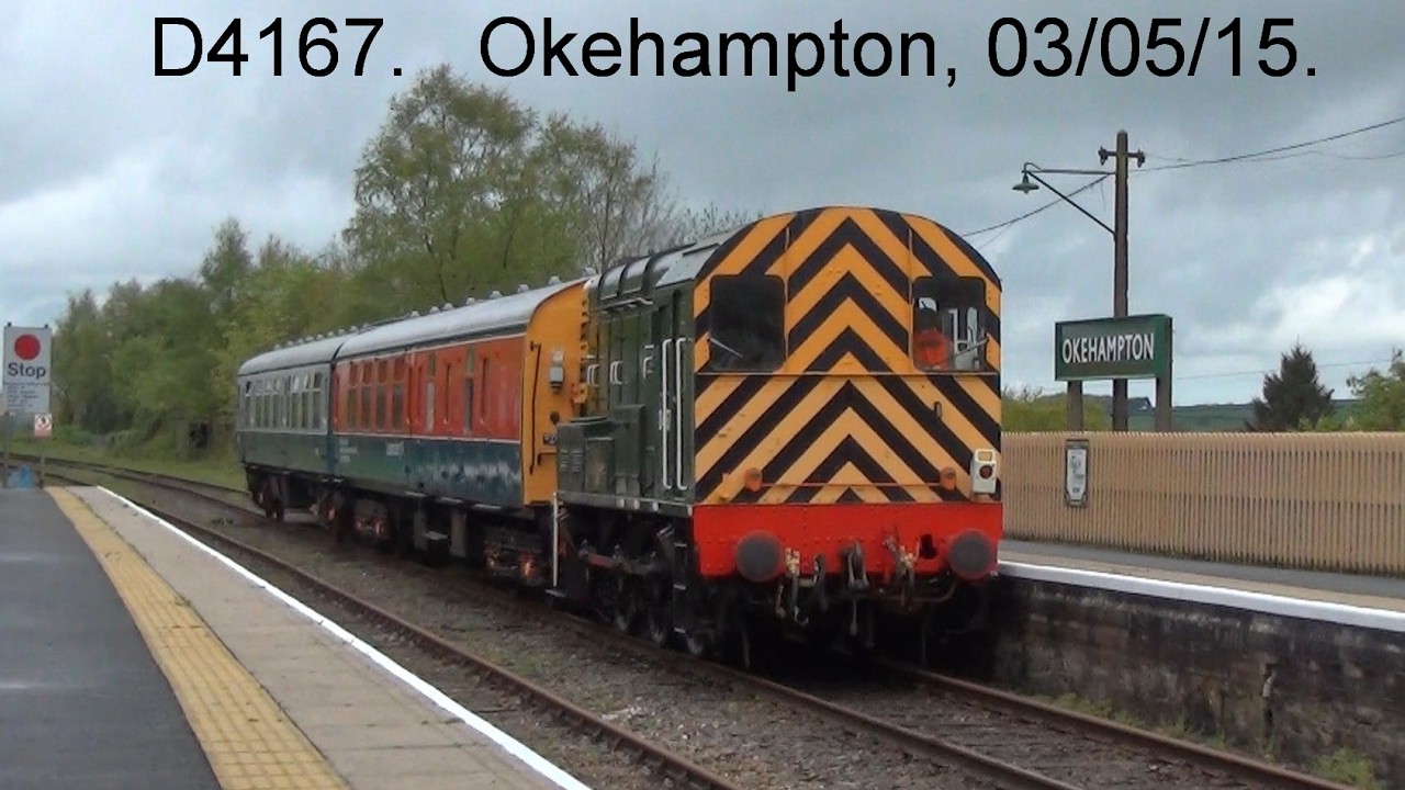 Old videos from 2015. D4167. Okehampton, Dartmoor Railway. 03/05/15.