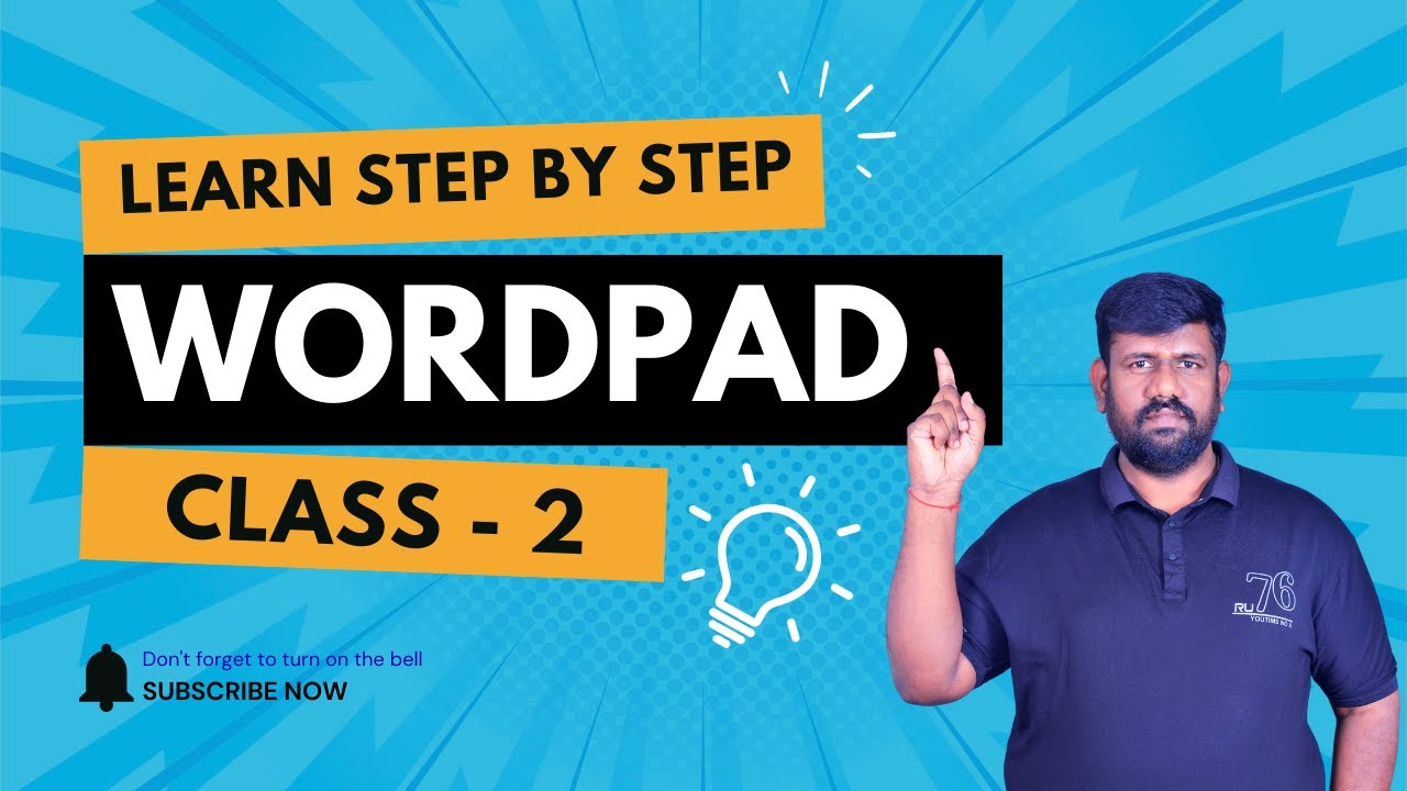 📘 WordPad Class 2 | File Menu Explained | Step-by-Step Tutorial