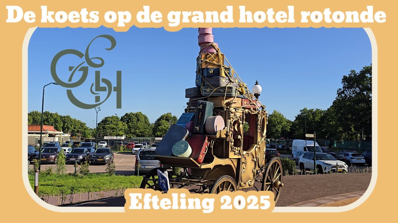 De koets op de Grand hotel rotonde [Efteling 2025]