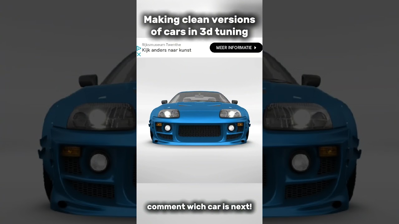 Making a clean versions of every car in 3d tuning! Comment wich one is next! #shorts #3dtuning