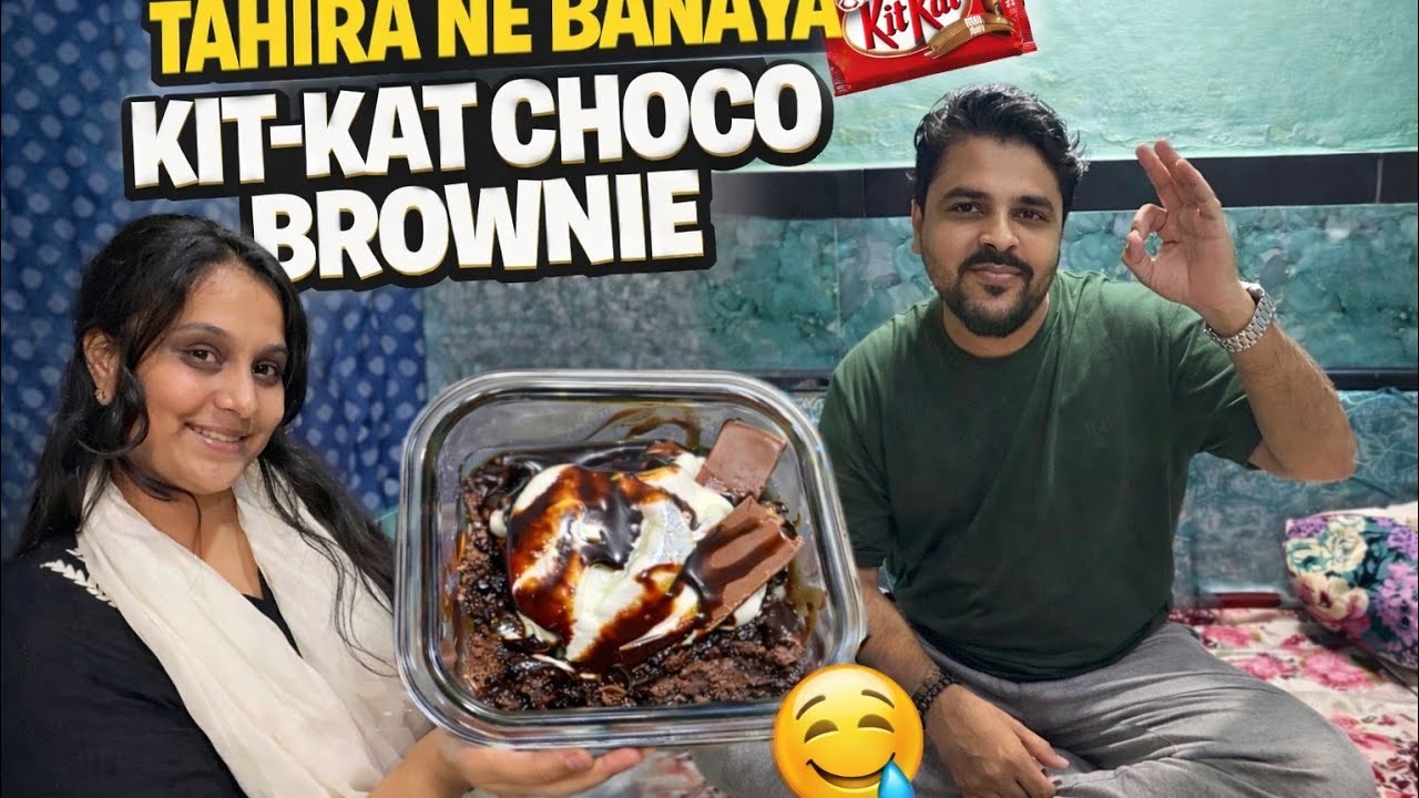 Tahira Ne Banaya KitKat Choco Brownie 😍 | Easy Homemade Chocolate Dessert 🍫 | Easy & Tasty