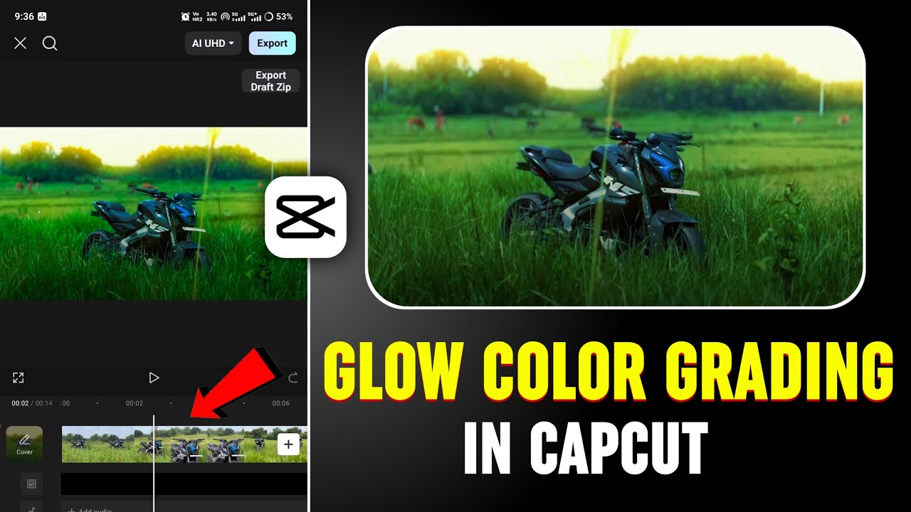 Trending Glow Colour Grading Editing In Capcut | Cinematic Colour Grading Capcut Tutorial