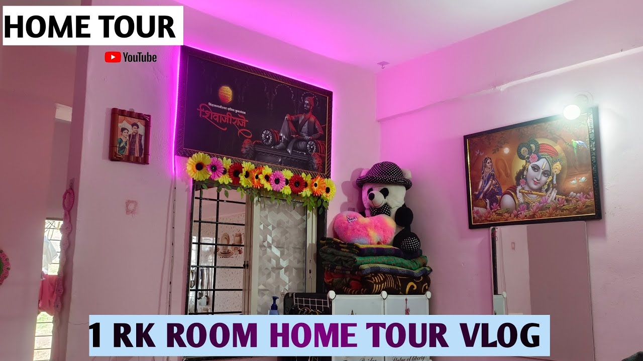 Home Tour Vlog 🏡| | My 1 RK Room Home Tour Vlog 😘🔥|| 1RK Rent Home Tour || Home@sampadapurkar18