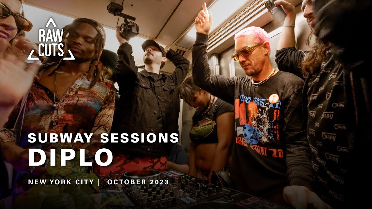 Diplo on the NYC Subway