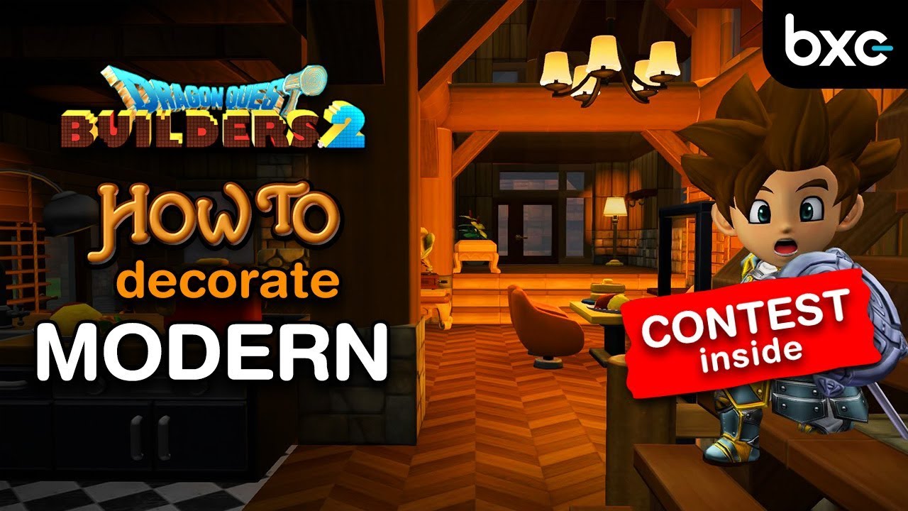 Decorating with the Modern Furniture DLC Pack | DQB1 Build Contest | Dragon Quest Builders 2
