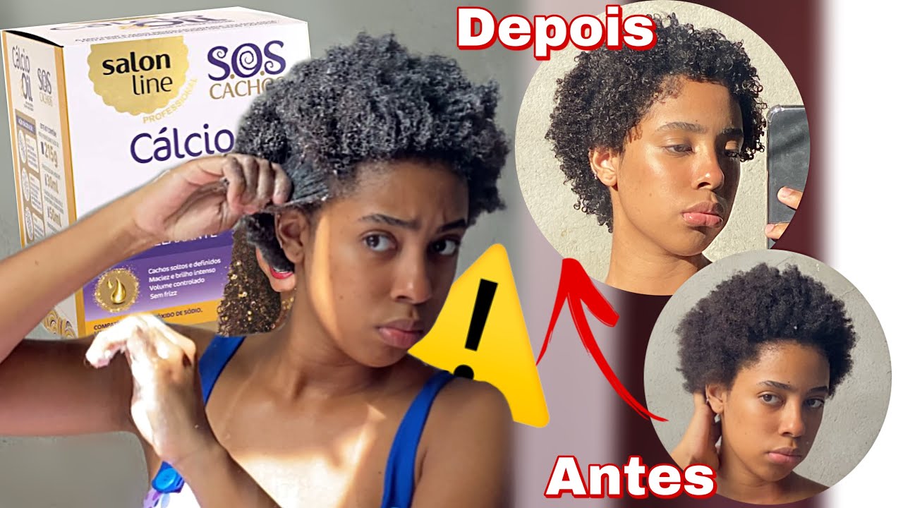 RELAXANDO MEU CABELO SOZINHA COM CÁLCIO & OIL DA SALON LINE
