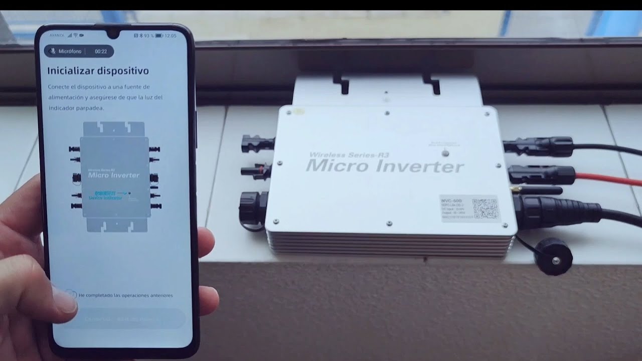 Instalación de una placa solar con el Microinversor WVC. Hazlo tú mismo y ahorra luz.