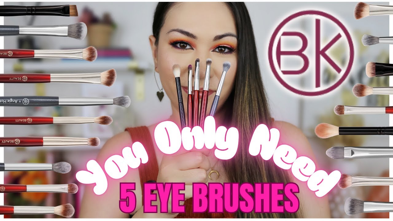 The ONLY 5 Eye 👀 Brushes You Need... All BK Beauty ll Beginner, Hooded Eyes, Monolids, Round Eyes