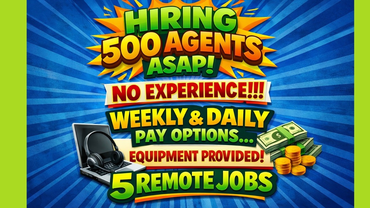 ✅ Work From Home Customer Service Jobs | 500 Remote Roles | Beginner Friendly Options