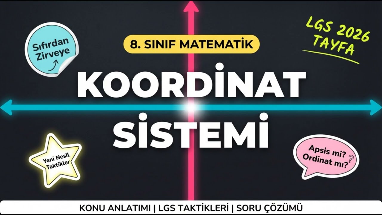 LGS Koordinat Soruları Artık Zor Değil!