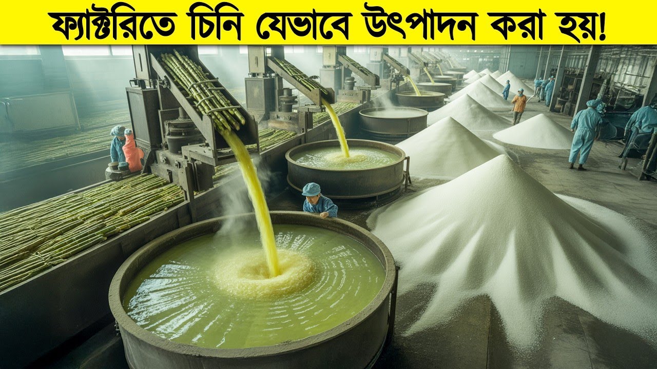 দেখুন হাজার হাজার টন চিনি কিভাবে ফ্যাক্টরিতে বানাচ্ছে!