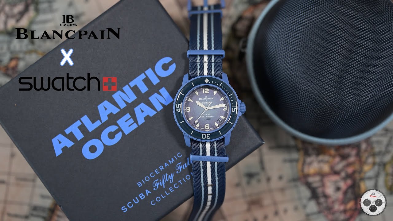 Blancpain X Swatch Atlantic Ocean Blue unboxing
