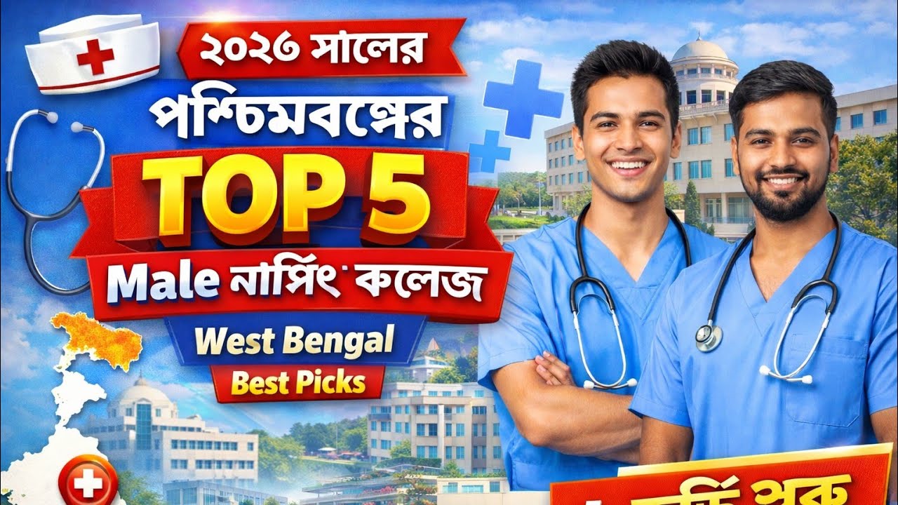 2026 Top 5 male nursing college in west bengal || best male nursing college list