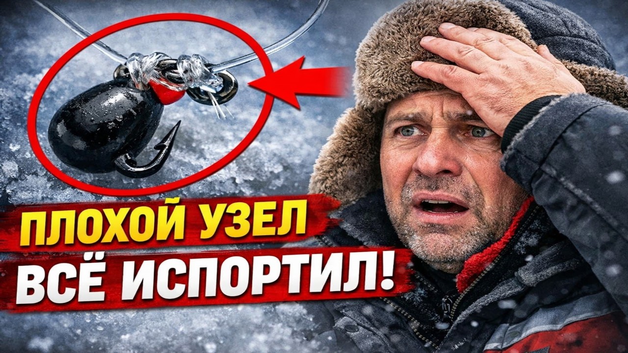 ПОЧЕМУ НЕ КЛЮЁТ? Вся рыбалка насмарку из-за ЭТОГО узла на мормышке