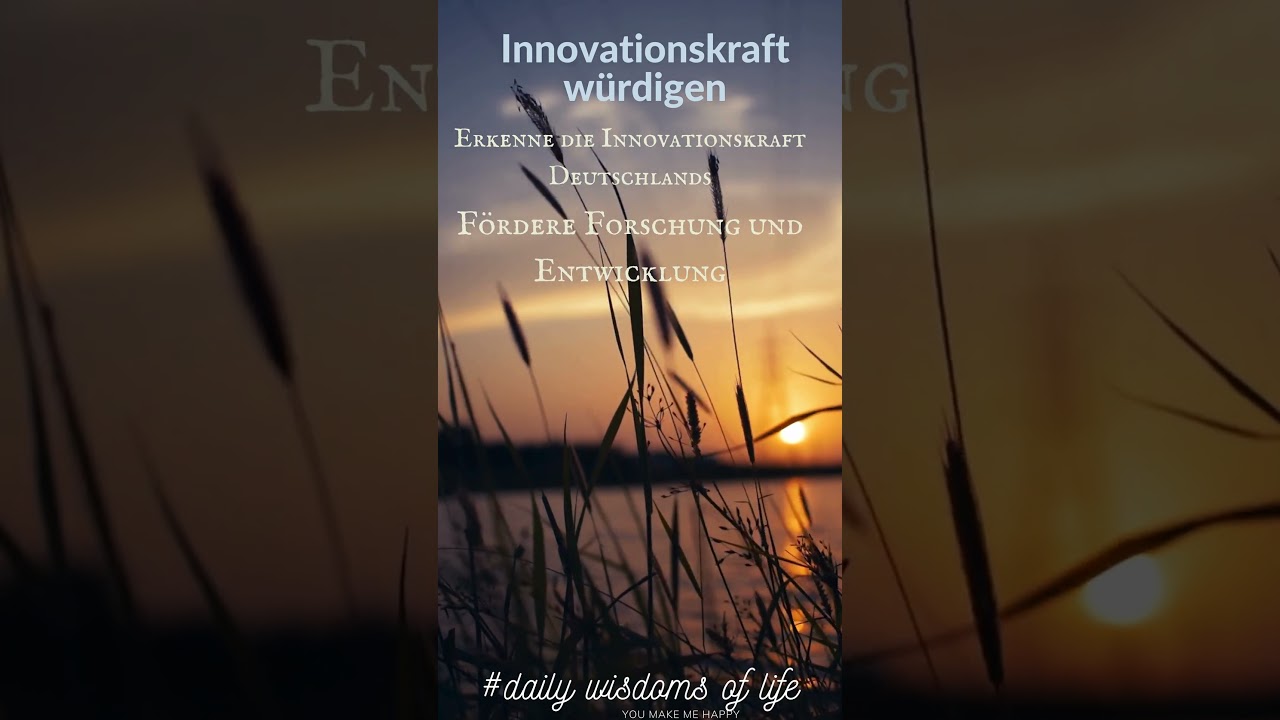Innovationskraft w&uuml;rdigen #short #shorts #shortsvideo #shortvideo #shortsfeed #motivation #spiritual