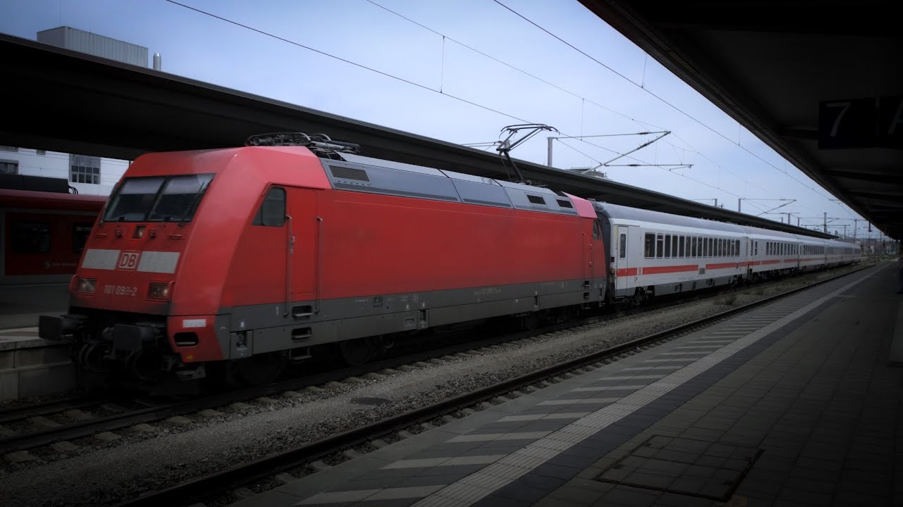 High speed and long distance trains at Munich East