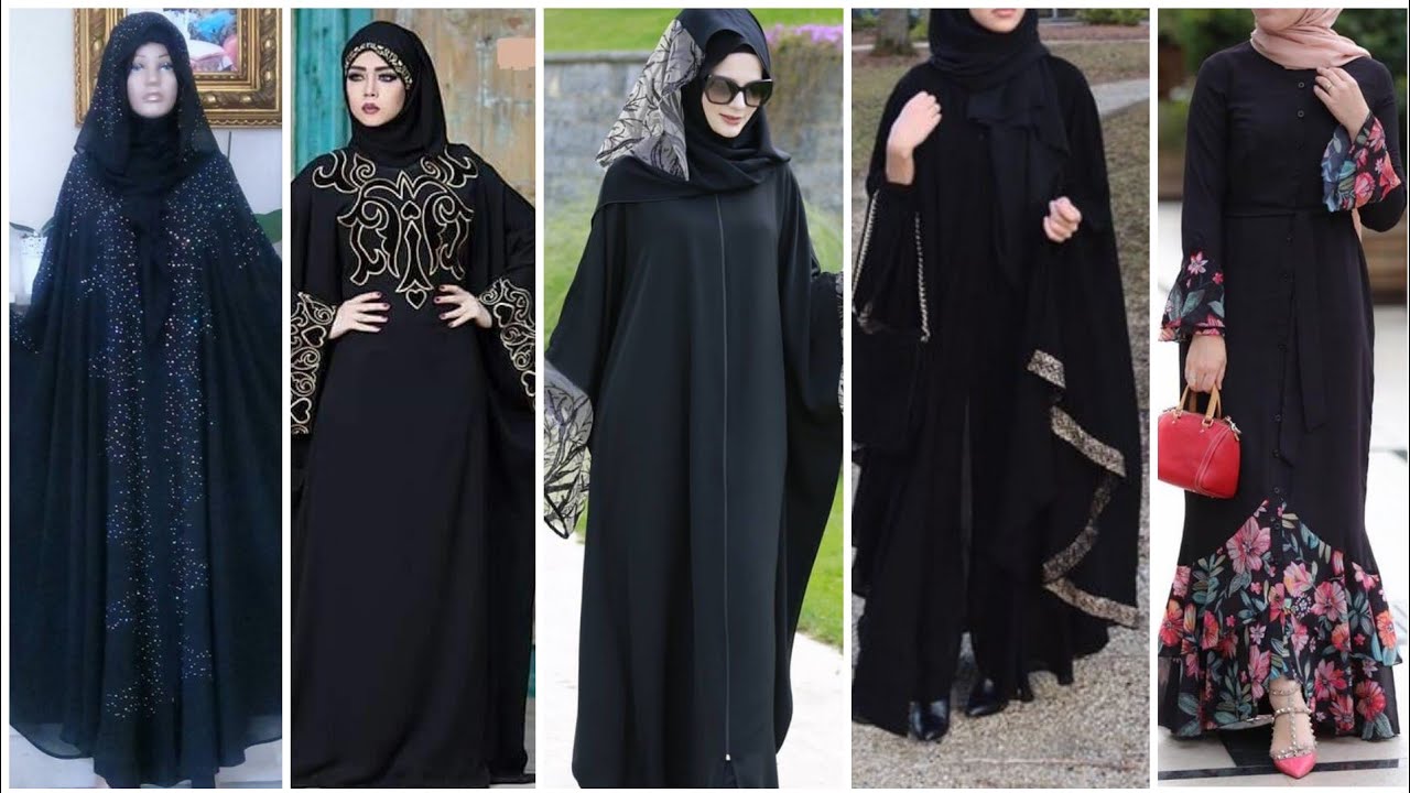 Latest party stylish designer Abaya Hijab designs